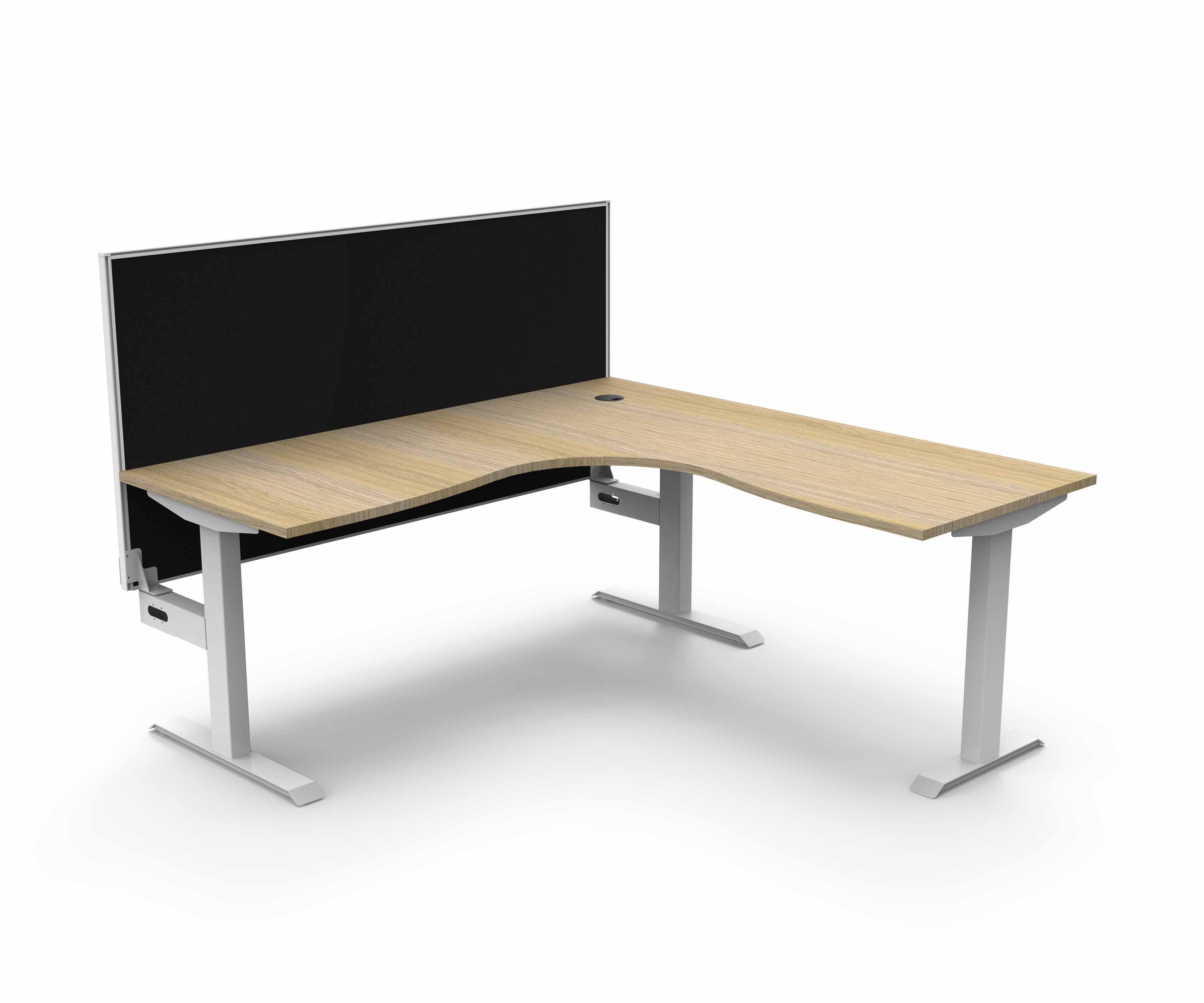Boost Static Corner Workstation 1500 x 1500 - with Screen